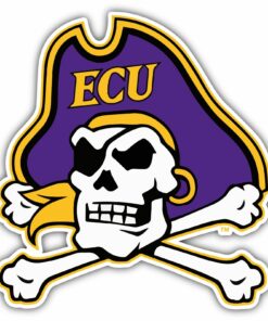 East Carolina Pirates College NCAA Vinyl Logo Vinyl Decals Sticker For Car Truck Door And Window Laptop Gifts For Fans