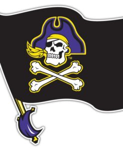 East Carolina Pirates NCAA Logo Vinyl Decals Sticker For Car Truck Door And Window Laptop