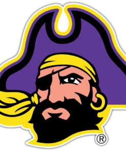 East Carolina Pirates NCAA Logo Vinyl Decals Sticker For Car Truck Door And Window Laptop Gifts For Fan