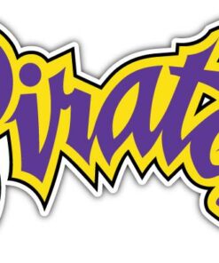East Carolina Pirates NCAA Logo Vinyl Decals Sticker For Car Truck Door And Window Laptop Gifts For Fans