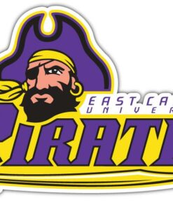 East Carolina Pirates NCAA Logo Vinyl Decals Sticker For Car Truck Door And Window Laptop Gifts For Fans