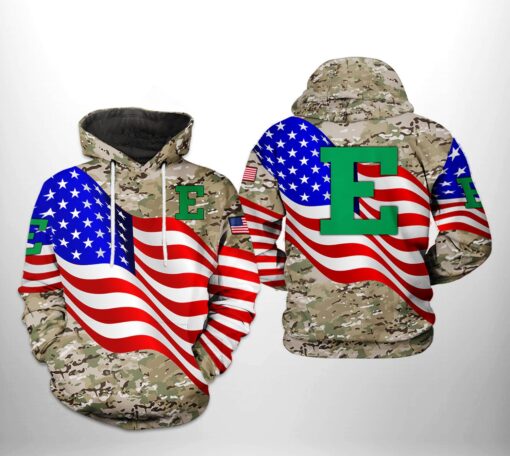 Eastern Michigan Eagles Ncaa Us Flag Camo Veteran 3D All Over Print Hoodie, Zip-Up Hoodie