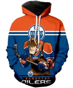 Edmonton Oilers Hoodie Mascot 3D Printed Gifts for Fans