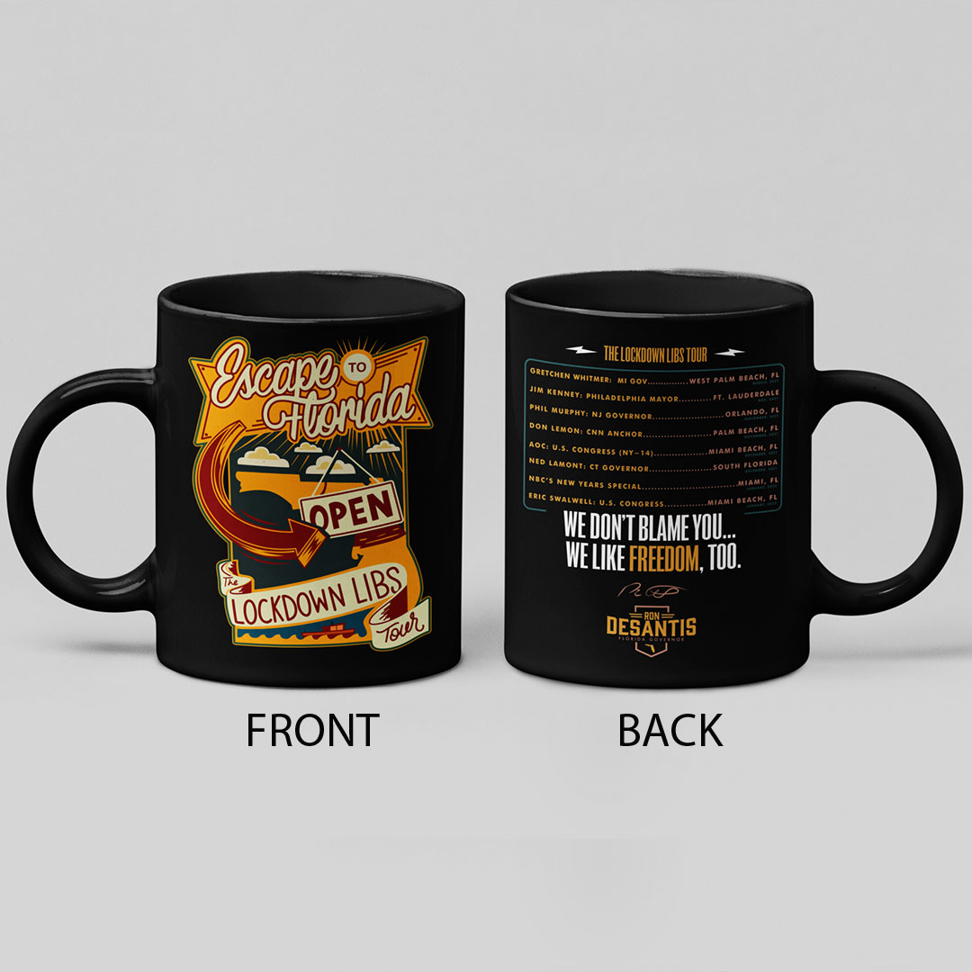Escape To Florida Desantis Mug Ron Desantis Campaign
