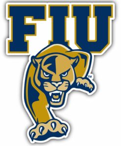 FIU Panthers University College NCAA Logo Vinyl Decals Sticker For Car Truck Door And Window Laptop