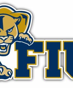 FIU Panthers University College NCAA Logo Vinyl Decals Sticker For Car Truck Door And Window Laptop Gift For Fans