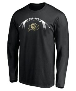 Fanatics Branded Black Colorado Buffaloes Playmaker Football Personalized Name & Number Long Sleeve T-Shirt