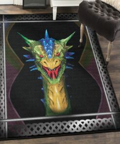 Fantasy Animal Carpets For Living Room, Dragon Rug, Dragon Area Rug, Dragon Themed Rugs, Gift For Dragon Lovers, Personalized Rug, Carpet For Living Room, Bedding Room Home Decor DG171