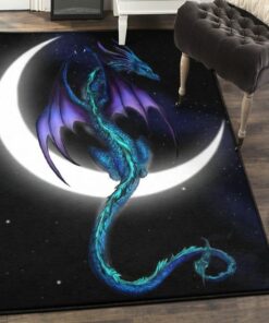 Fantasy Animal Cool Rugs, Dragon Rug, Dragon Area Rug, Dragon Themed Rugs, Gift For Dragon Lovers, Personalized Rug, Carpet For Living Room, Bedding Room Home Decor DG126