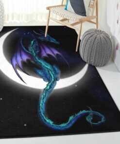 Fantasy Animal Cool Rugs, Dragon Rug, Dragon Area Rug, Dragon Themed Rugs, Gift For Dragon Lovers, Personalized Rug, Carpet For Living Room, Bedding Room Home Decor DG126