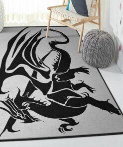 Fantasy Animal Living Room Rugs, Dragon Rug, Dragon Area Rug, Dragon Themed Rugs, Gift For Dragon Lovers, Personalized Rug, Carpet For Living Room, Bedding Room Home Decor DG110
