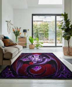 Fantasy Animal Living Room Rugs, Love Dragon Rug, Dragon Area Rug, Dragon Themed Rugs, Gift For Dragon Lovers, Personalized Rug, Carpet For Living Room, Bedding Room Home Decor DG105