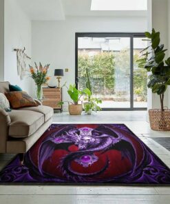 Fantasy Animal Living Room Rugs, Love Dragon Rug, Dragon Area Rug, Dragon Themed Rugs, Gift For Dragon Lovers, Personalized Rug, Carpet For Living Room, Bedding Room Home Decor DG135