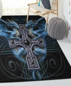 Fantasy Animal Outdoor Carpet, Dragon Rug, Dragon Area Rug, Dragon Themed Rugs, Gift For Dragon Lovers, Personalized Rug, Carpet For Living Room, Bedding Room Home Decor DG128