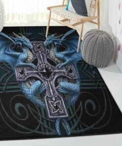 Fantasy Animal Outdoor Carpet, Dragon Rug, Dragon Area Rug, Dragon Themed Rugs, Gift For Dragon Lovers, Personalized Rug, Carpet For Living Room, Bedding Room Home Decor DG67