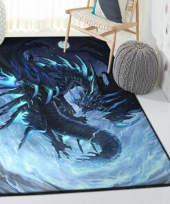 Fantasy Animal Playroom Rug, Dragon Rug, Dragon Area Rug, Dragon Themed Rugs, Gift For Dragon Lovers, Personalized Rug, Carpet For Living Room, Bedding Room Home Decor DG44