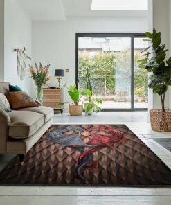 Fantasy Animal Washable Area Rugs, Dragon In Love Rug, Dragon Area Rug, Dragon Themed Rugs, Gift For Dragon Lovers, Personalized Rug, Carpet For Living Room, Bedding Room Home Decor DG154