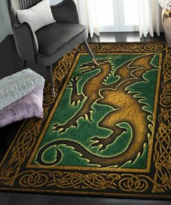 Fantasy Animal Washable Rugs, Dragon Rug, Dragon Area Rug, Dragon Themed Rugs, Gift For Dragon Lovers, Personalized Rug, Carpet For Living Room, Bedding Room Home Decor DG74