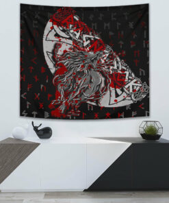 Fenrir Ragnarok Blood Tapestry for Wall Décor