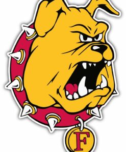 Ferris State Bulldogs College NCAA Logo Vinyl Decals Sticker For Car Truck Door And Window Laptop Gifts For Fans