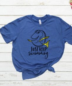 Finding Nemo Shirt, Dory Shirt, Just Keep Swimming, Women's Disney Shirts, Disney Shirts, Disney Shirts for kids, Unisex Disney