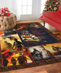 Firefighter Make Your Own Lock Rugs, Firefighter Area Rug, Fireman Carpet Gifts for Dad, Son, Fireman, Firefighter Lovers