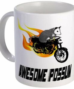 Flaming Awesome Possum Mug Ceramic Coffee Mug, Tea Cup 11 Oz