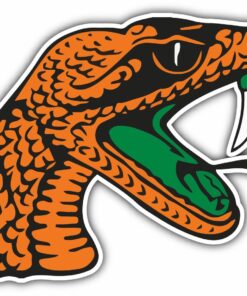 Florida A&M Rattlers College NCAA Logo Vinyl Decals Sticker For Car Truck Door And Window Laptop Gifts For Fan