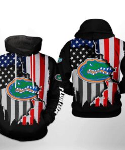 Florida Gators Hoodie Ncaa Us Flag 3D All Over Print Hoodie Zip Hoodie Gifts For Fans