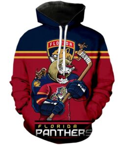 Florida Panthers Hoodie Mascot 3D Printed Gifts for Fans