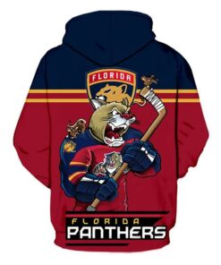 Florida Panthers Hoodie Mascot 3D Printed Gifts for Fans