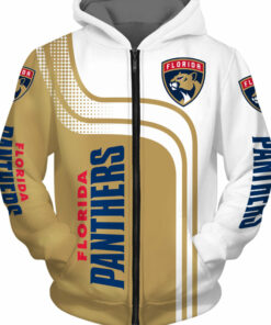 Florida Panthers Zip Hoodies 3D Long Sleeve Gifts for Fans