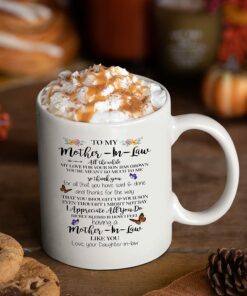 For Mother In Law Gift Ceramic Coffee Mug To My Mother In Law Birthday Gift Mother's Day Christmas Anniversary