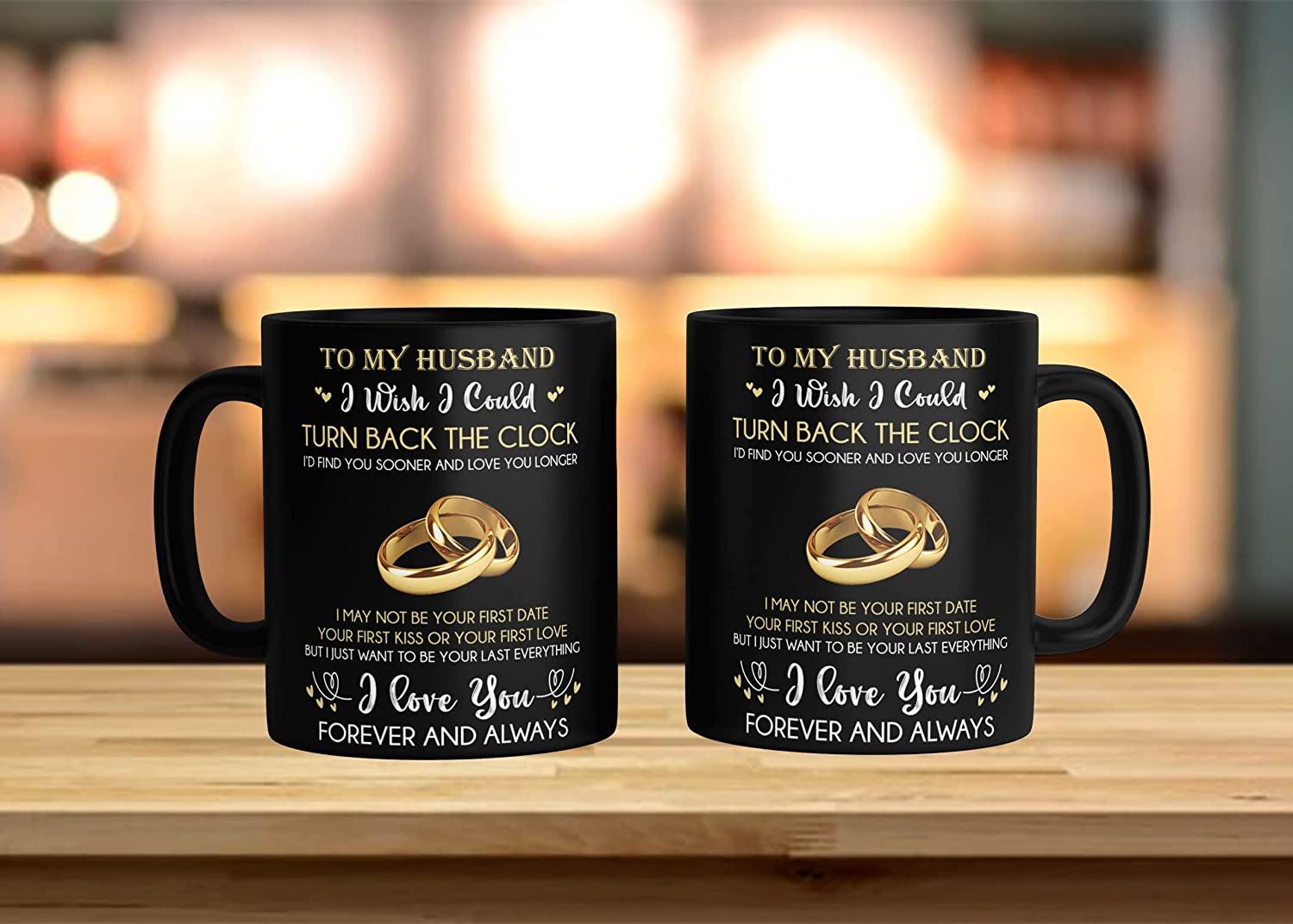 For My Husband Coffee Mug From Wife, To My Husband I Wish I Could Turn Back The Clock Mug Gift On Wedding Anniversary,Father Day Or Christmas, My Future Husband Mug