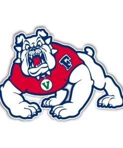 Fresno State Bulldogs Full Color Vinyl Decal For Car Door Windows Gifts For Football Fans