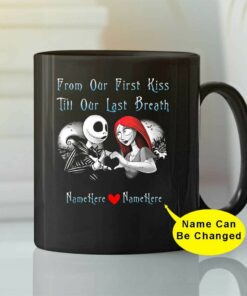 From Our First Kiss Till Our Last Breath Couple Halloween Mug