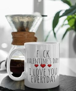 Funny Valentines Day Gifts For Him And Her - Valentine Coffee Mug I Love You Everyday Fk Valentine's Day Regalo Regalos De San Valentin Vday Gift For Wife Husband - Valentine Mugs