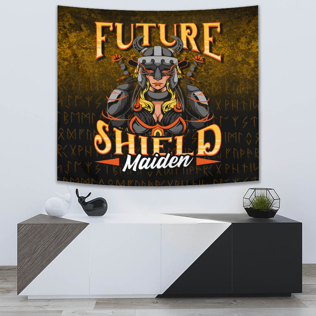 Future Shield Maiden Tapestry for Wall Décor