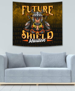 Future Shield Maiden Tapestry for Wall Décor