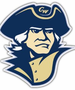George Washington Colonials College NCAA Logo Vinyl Decals Sticker For Car Truck Door And Window Laptop Gifts For Fans