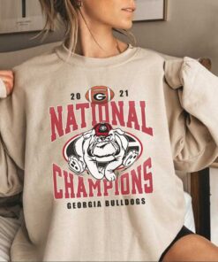 Georgia Bulldogs 2021 National Championship Vintage Style Hoodie Sweatshirt Shirt
