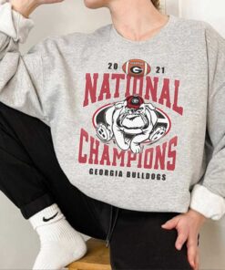 Georgia Bulldogs 2021 National Championship Vintage Style Hoodie Sweatshirt Shirt