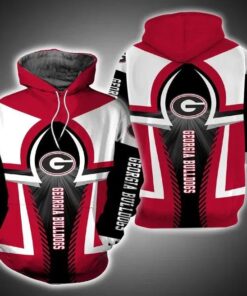 Georgia Bulldogs Football For Fan 3D All Over Print Zip Hoodie Gifts For Ncaa Fans
