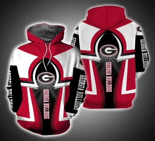 Georgia Bulldogs Football For Fan 3D All Over Print Zip Hoodie Gifts For Ncaa Fans