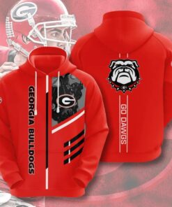 Georgia Bulldogs Go Dawgs American Football 3D All Over Print Zip Hoodie Gifts For Ncaa Fans