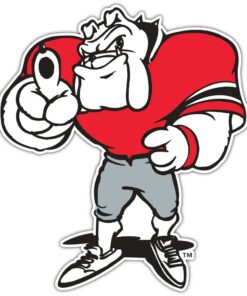 Georgia Bulldogs NCAA Logo Vinyl Decals Sticker For Car Truck Door And Window Laptop Gift For Fan