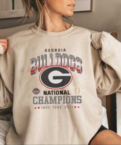 Georgia Bulldogs National Champions 1942 1980 2021 Sweatshirt, Hoodie, Shirt
