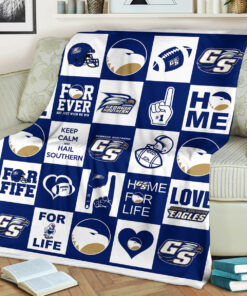 Georgia Southern Eagles Sherpa Fleece Blanket Gifts for NCAA Fans
