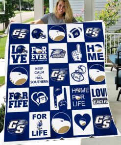 Georgia Southern Eagles Sherpa Fleece Blanket Gifts for NCAA Fans