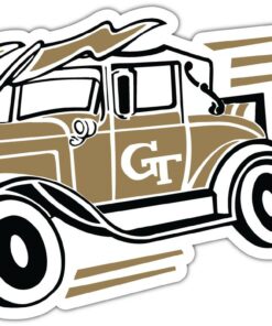 Georgia Tech Yellow Jackets NCAA Logo Vinyl Decals Sticker For Car Truck Door And Window Laptop Gifts For Fans
